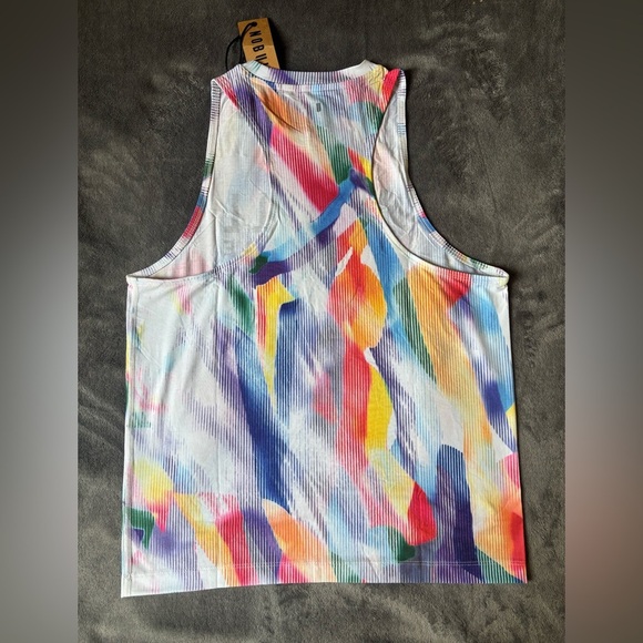 NoBull Women All Pride Rainbow Racerback Tank Top Small - Picture 2 of 5